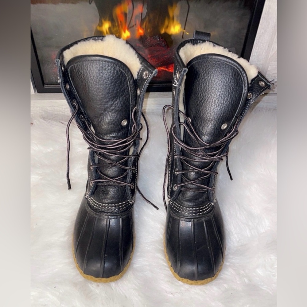 RARE L.L. Bean Shearling Bean Boots